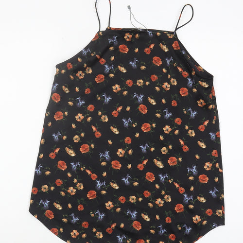 Oasis Women's Black Floral Size 12 Camisole Tank