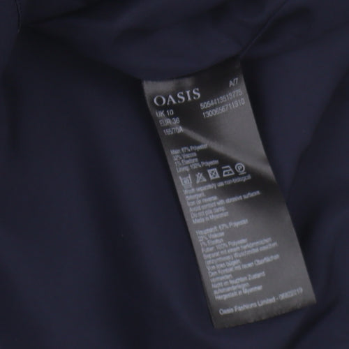 Oasis Women's Blue Pencil Skirt, Size 10