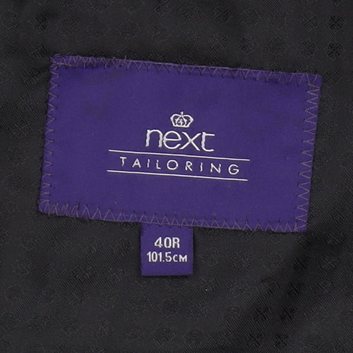 Next Men's Black Regular Fit Blazer 40R