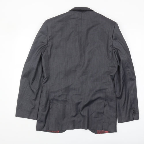 1860 Men's Grey Blazer, 38 Regular, Business Classic