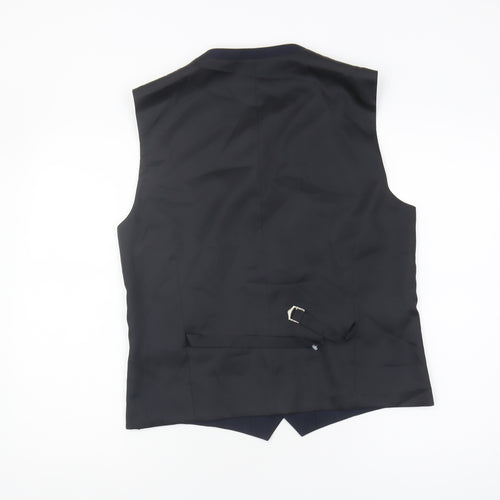 Next Men's Blue Check Suit Waistcoat 40 R