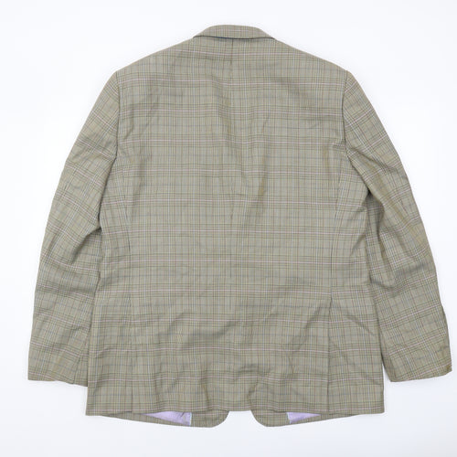 Magee Men's Multicoloured Check Blazer 44R Regular