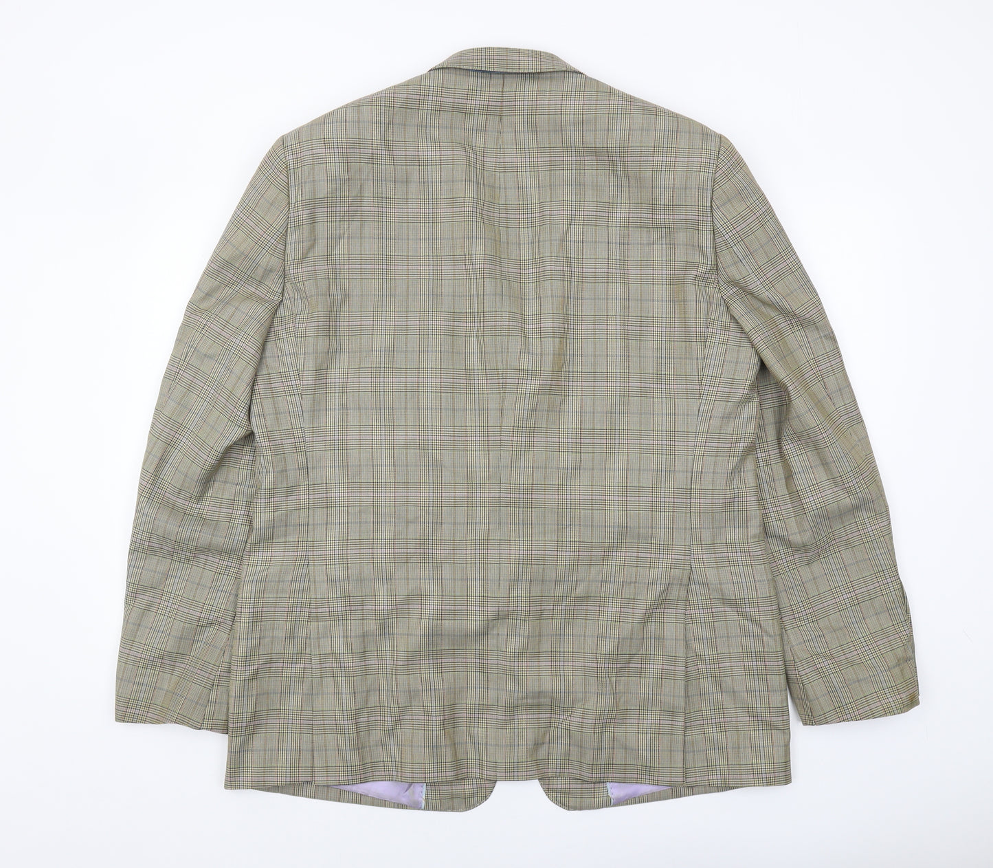 Magee Men's Multicoloured Check Blazer 44R Regular