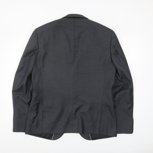Burton Menswear Men's Grey Slim Blazer 42 Regular