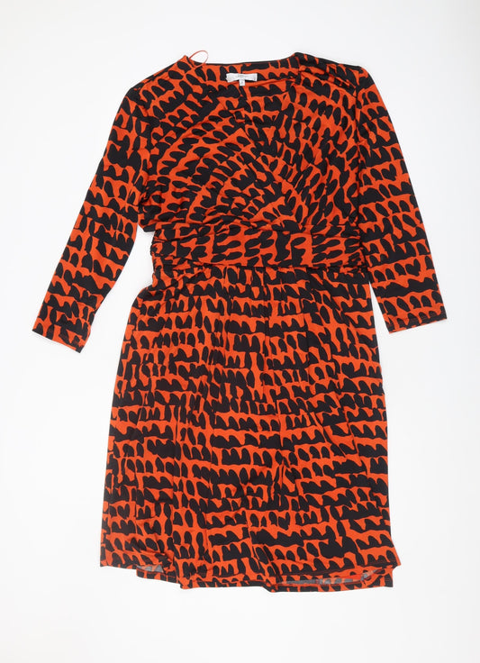 Issa London Women’s Multicoloured Animal Print Dress Size 16