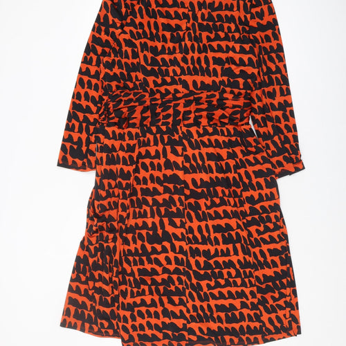 Issa London Women’s Multicoloured Animal Print Dress Size 16