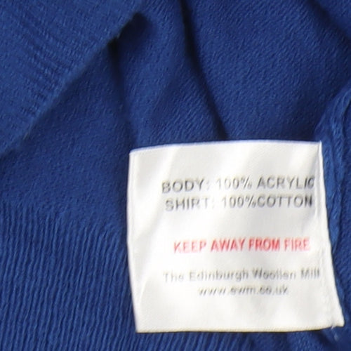 James Pringle Men's Blue XL V-Neck Pullover Jumper