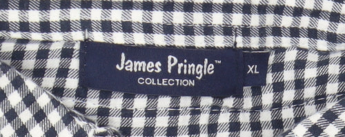James Pringle Men's Blue XL V-Neck Pullover Jumper