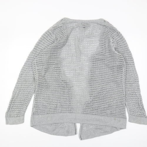 Gap Women's Grey Open-Knit Cardigan, XL