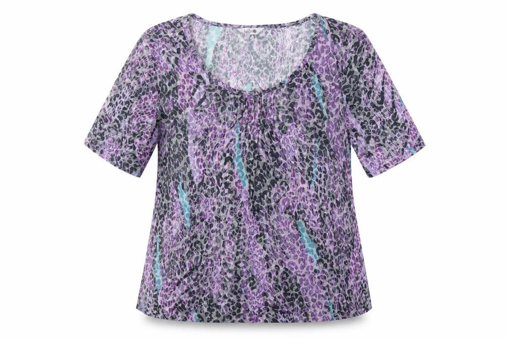 Front view of Isle Women’s Multicoloured Scoop Neck Top L
