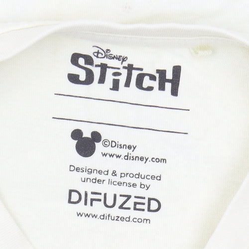 Next Girls White Lilo & Stitch Graphic T-Shirt 9 Years