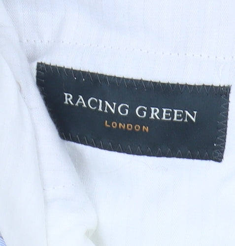Racing Green Men's Beige Linen Trousers Size 32