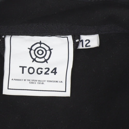 TOG24 Women's Black Jacket, Size 12 - Full Zip