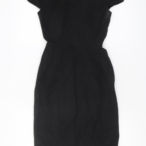 Banana Republic Black Sheath Dress Women XS Short Sleeve