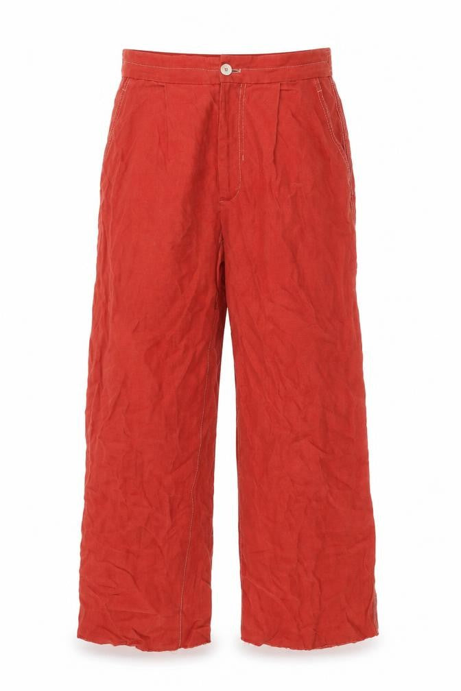 Front view of Mango Women's Red Trousers, size 10