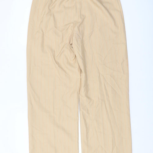 Collusion Women's Beige Straight Trousers Size 12