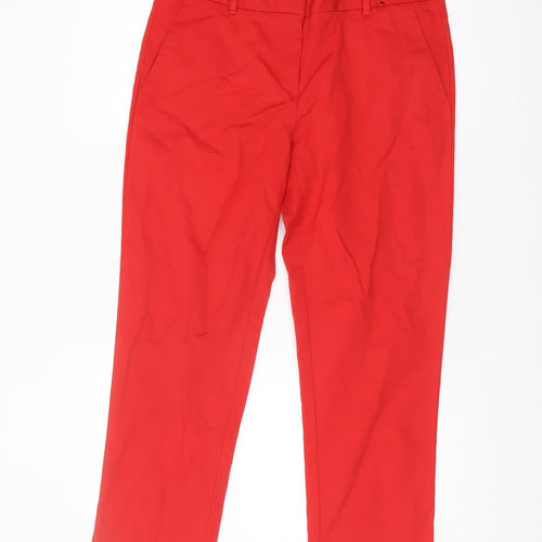 Long Tall Sally Red Cropped Trousers Women Size 12