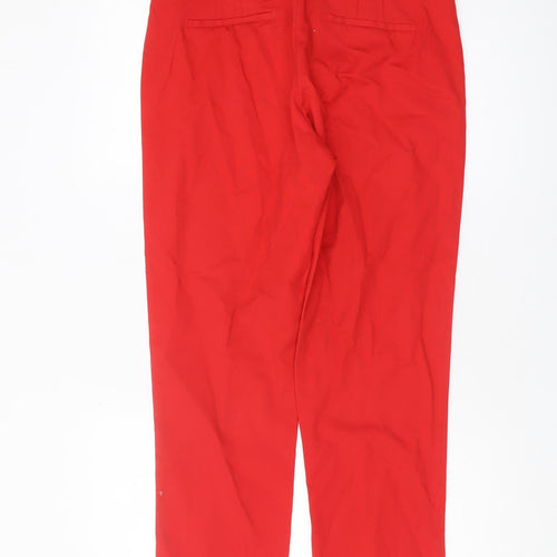 Long Tall Sally Red Cropped Trousers Women Size 12