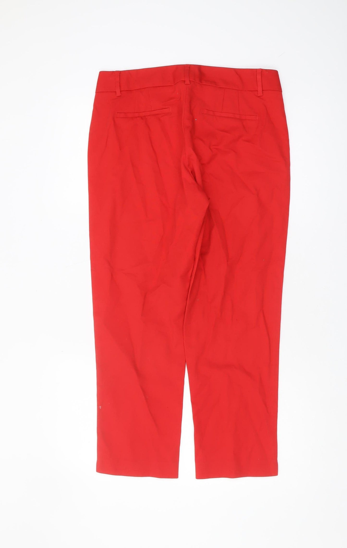 Long Tall Sally Red Cropped Trousers Women Size 12