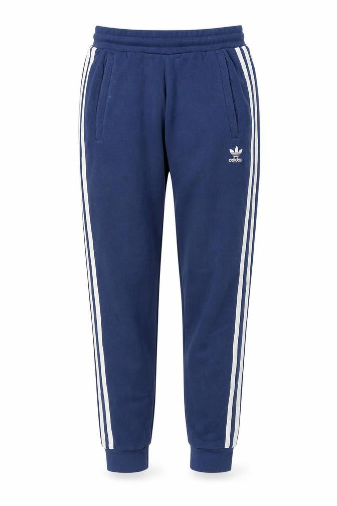 Front view of Adidas Women's Blue Jogger Trousers, S, Elastic Waist