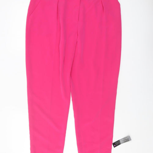 Principles Women's Pink Pleated Trousers Size 14