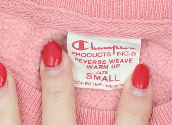 Champion Women's Pink Pullover Sweatshirt Small