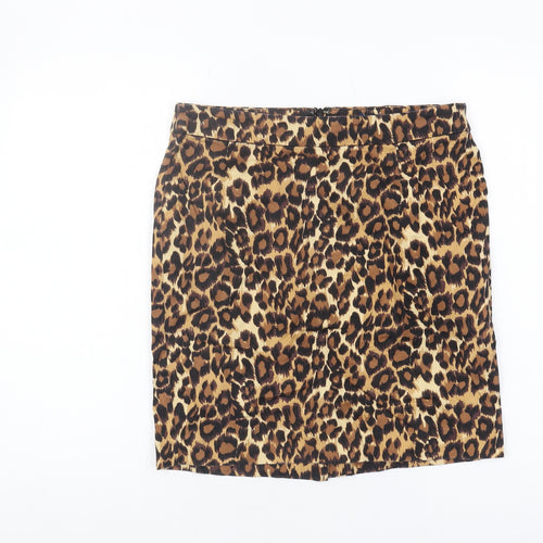 Gap Women’s Multicoloured Pencil Skirt Size 2 - Animal Print