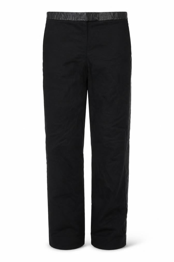 Front view of COS Black Women's Viscose Trousers, size 8, Elegant Style