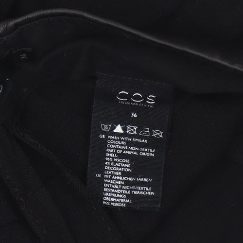 COS Black Women's Viscose Trousers Size 8 Elegant Style