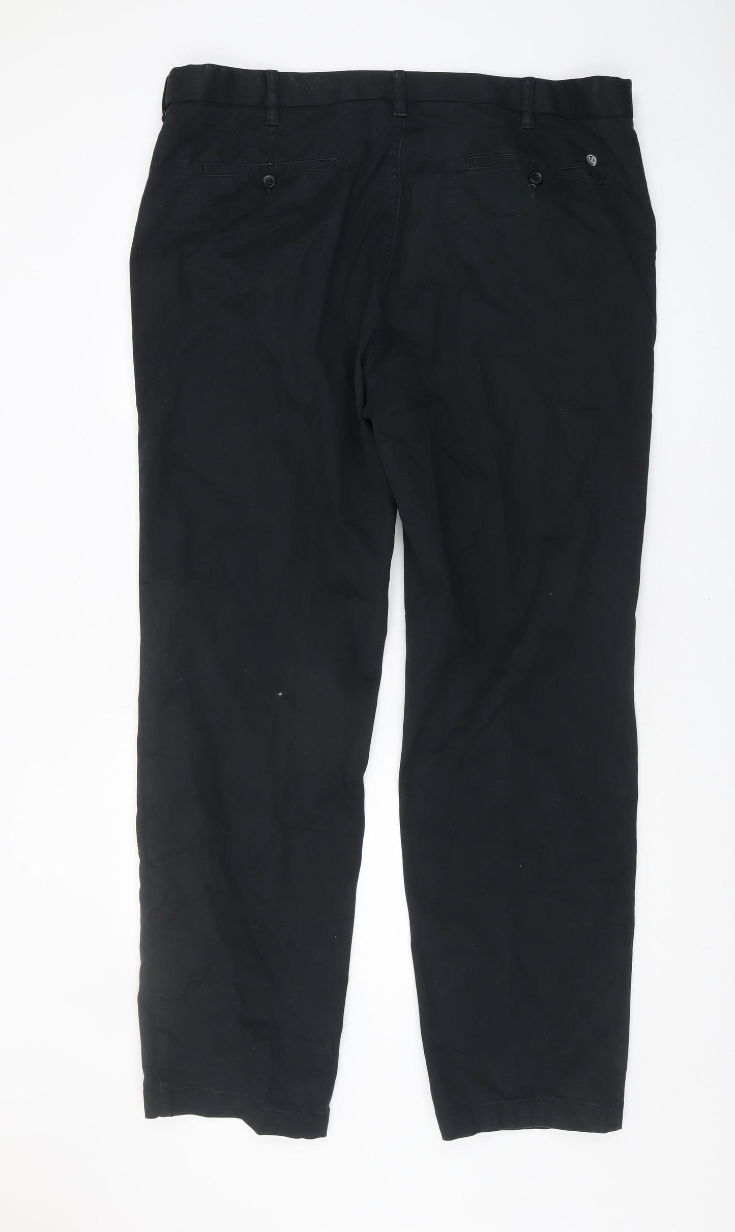 Marks and Spencer Men's Black Chino Trousers Size 40