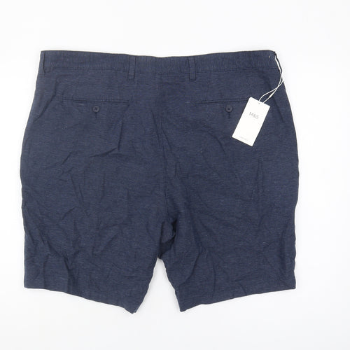 Marks and Spencer Blue Chino Shorts for Men