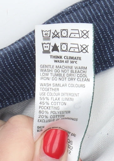 Marks and Spencer Blue Chino Shorts for Men