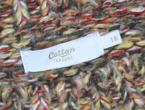Cotton Traders Women's Multicoloured Pullover Jumper Size 16