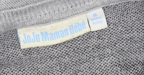 JoJo Maman Bébé Women's Grey Star Pullover Jumper M