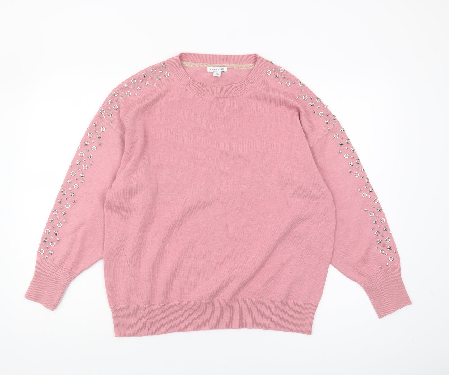 Sonder Studio Women's Pink Pullover Jumper, Size 12