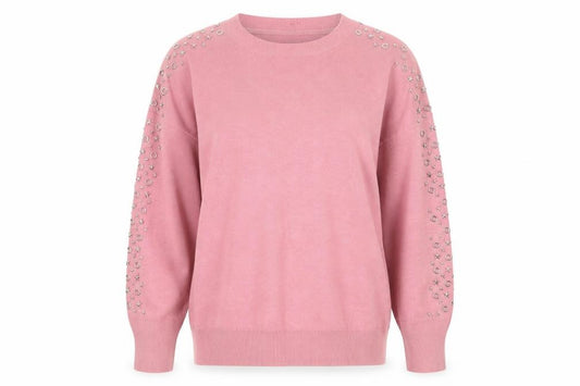 Front view of Sonder Studio Women's Pink jumper, size 12