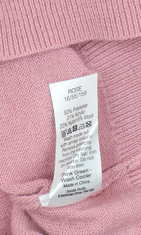 Sonder Studio Women's Pink Pullover Jumper, Size 12