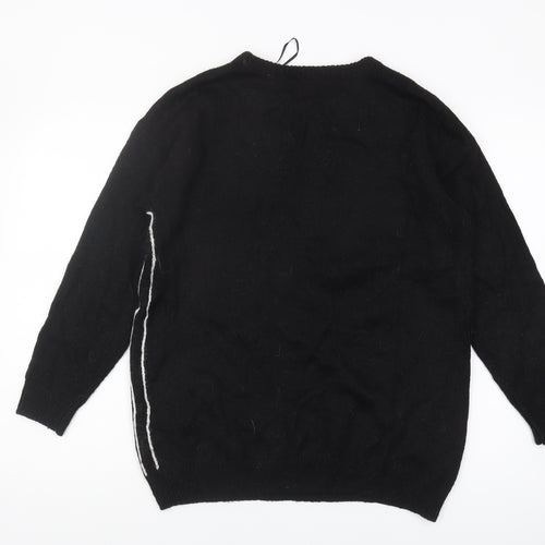 Disney Women's Black Pullover Mickey Mouse Jumper S