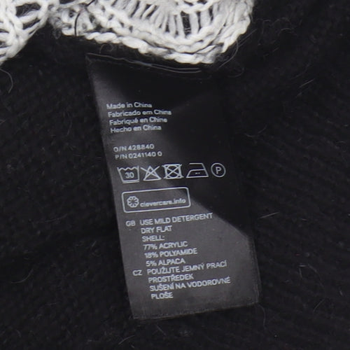 Disney Women's Black Pullover Mickey Mouse Jumper S