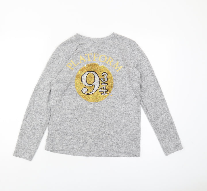 Harry Potter Girls Grey Long Sleeve T-Shirt 12-13 Years