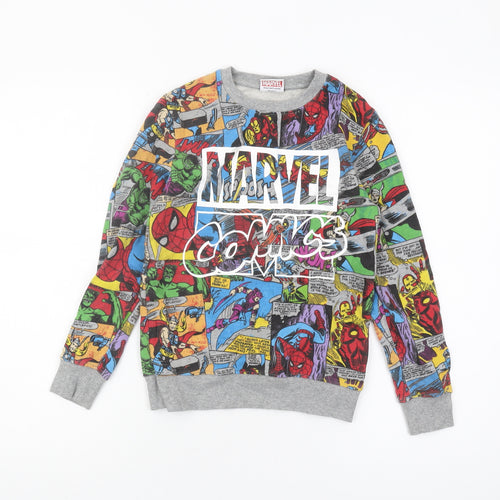 Next Boys Marvel Comics Multicoloured Pullover Sweatshirt 9Y