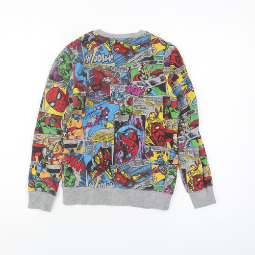 Next Boys Marvel Comics Multicoloured Pullover Sweatshirt 9Y