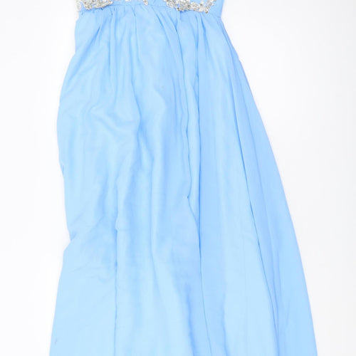 Grace Karin Blue A-Line Party Dress, Size 10