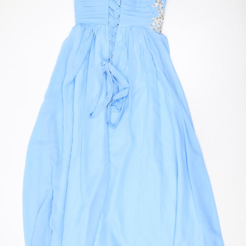 Grace Karin Blue A-Line Party Dress, Size 10