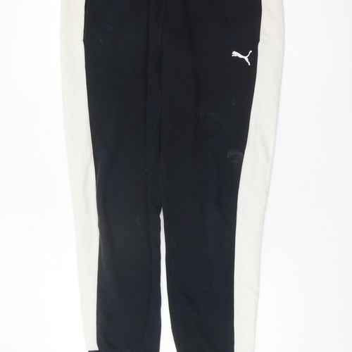 Puma Men's Black Jogger Trousers, Size L, Casual Comfort