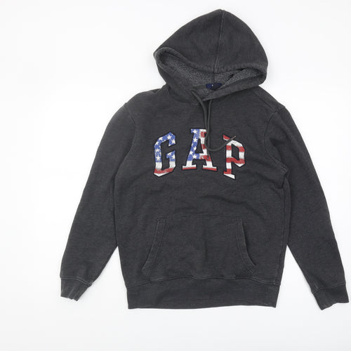 GAP Unisex Grey Hoodie XS - Casual Logo Fleece Pullover