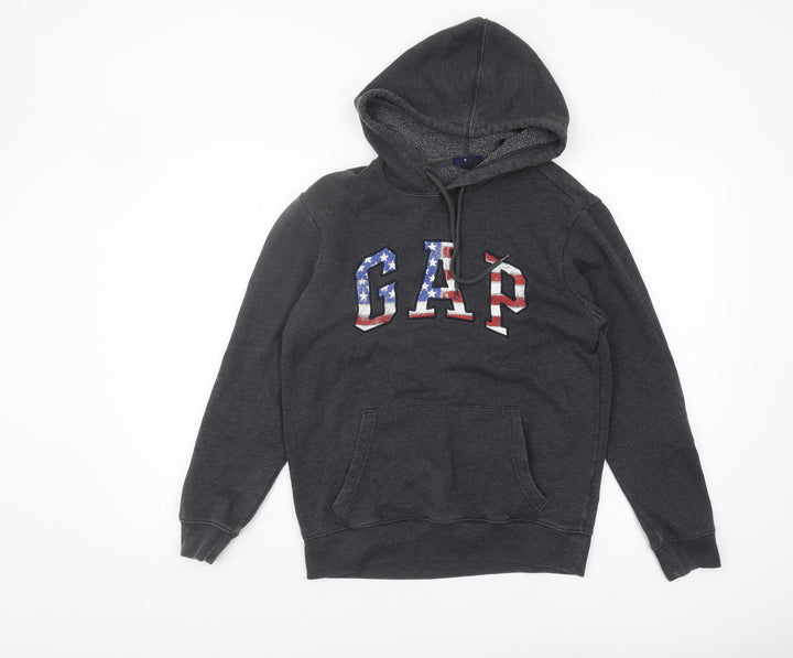 GAP Unisex Grey Hoodie XS - Casual Logo Fleece Pullover