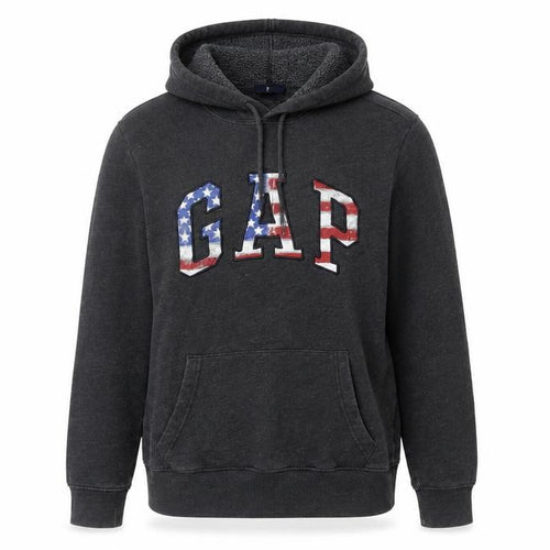 GAP Unisex Grey Hoodie XS - Casual Logo Fleece Pullover