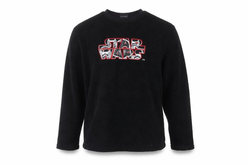 Front view of Star Wars Men's Black M Pyjama Top