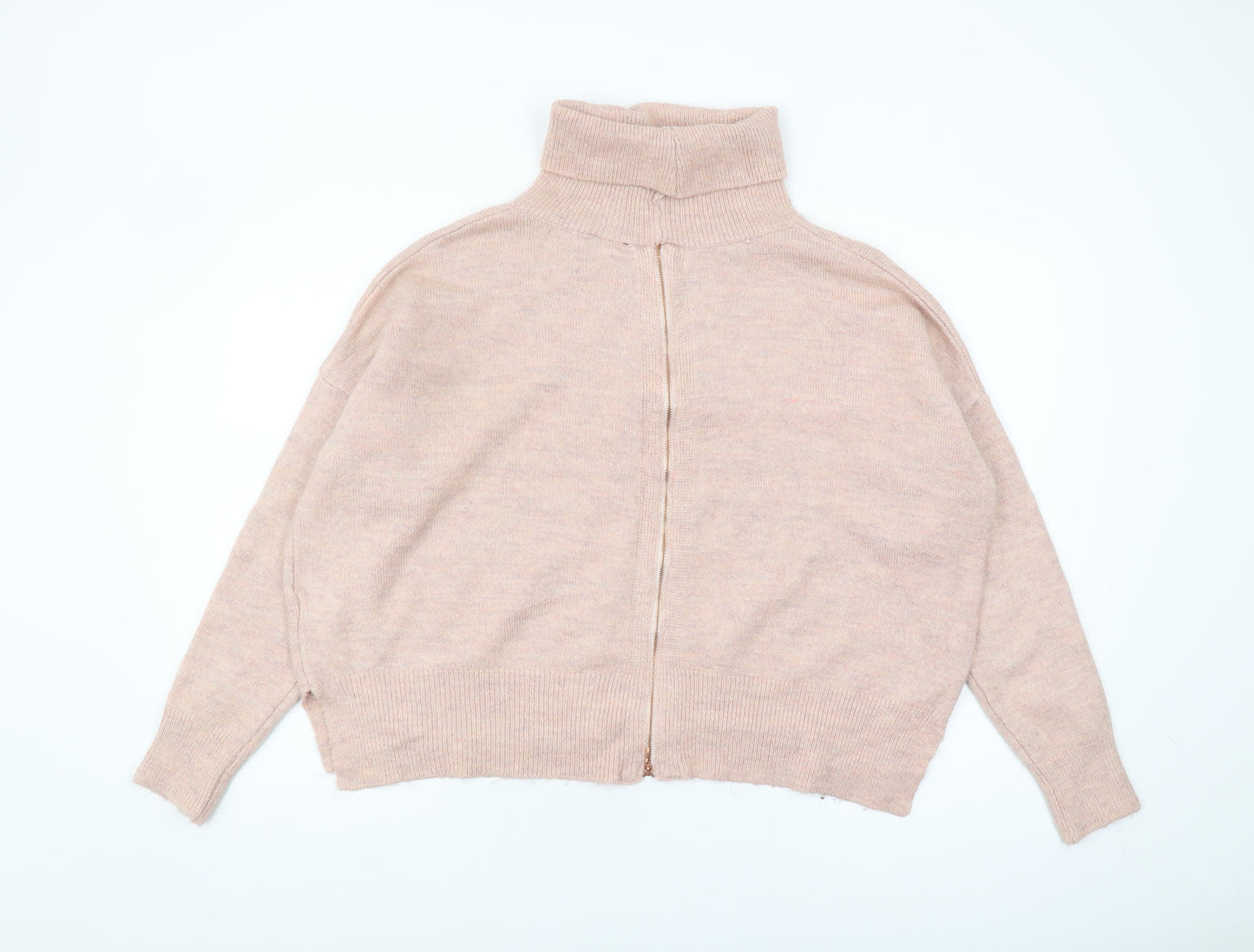 Topshop Women's Pink Roll Neck Pullover Jumper Size 8